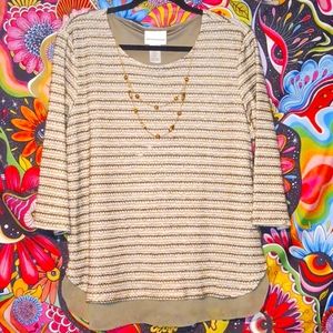 Alfred Dunner Long Sleeve dress blouse
